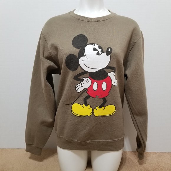 Disney sweatshirt Small Mickey Mouse retro graphic pullover loungewear casual - Picture 1 of 11